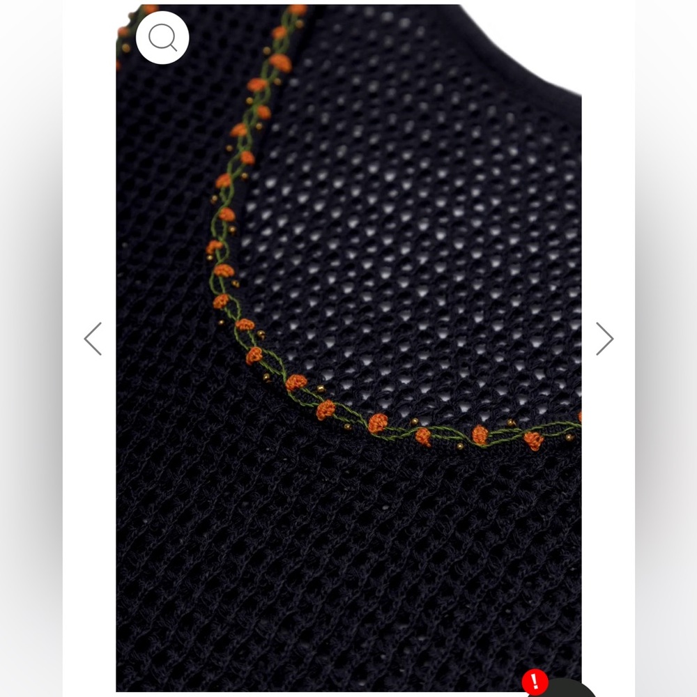 NWT Aguabendita Jardim  Brit Crop Top - Picture 6 of 8